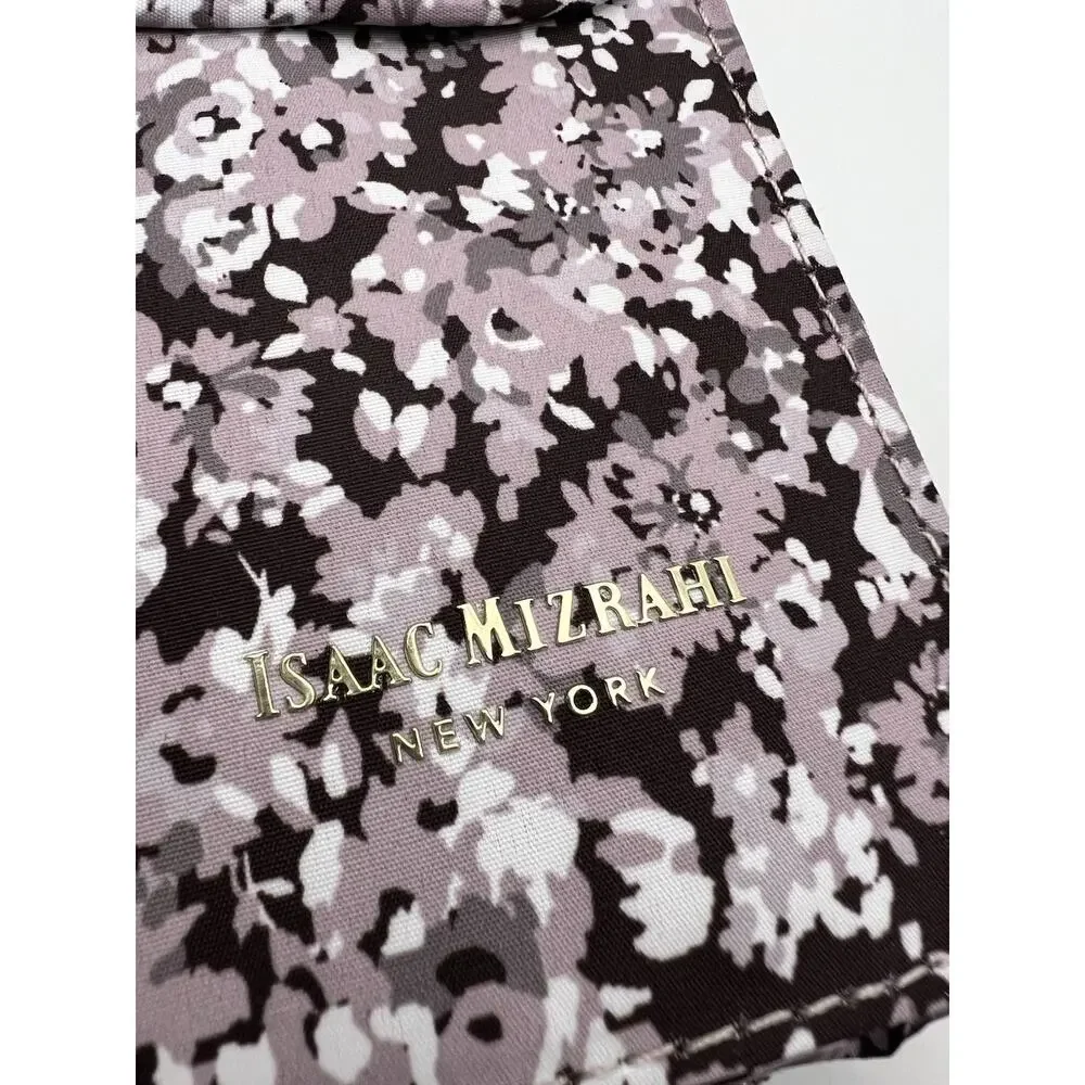 Isaac Mizrahi Floral Print Crossbody Phone / Wallet With Gold Chain And Accents